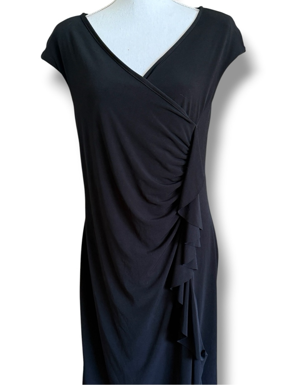 NWT Isabella Rodriguez Elegant Black Mid- Length Cocktail Dress Women’s Sz 10 - Picture 2 of 10